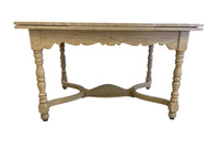 Light Oak Tone Expandable Dining Table with 6 Chairs