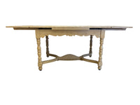 Light Oak Tone Expandable Dining Table with 6 Chairs
