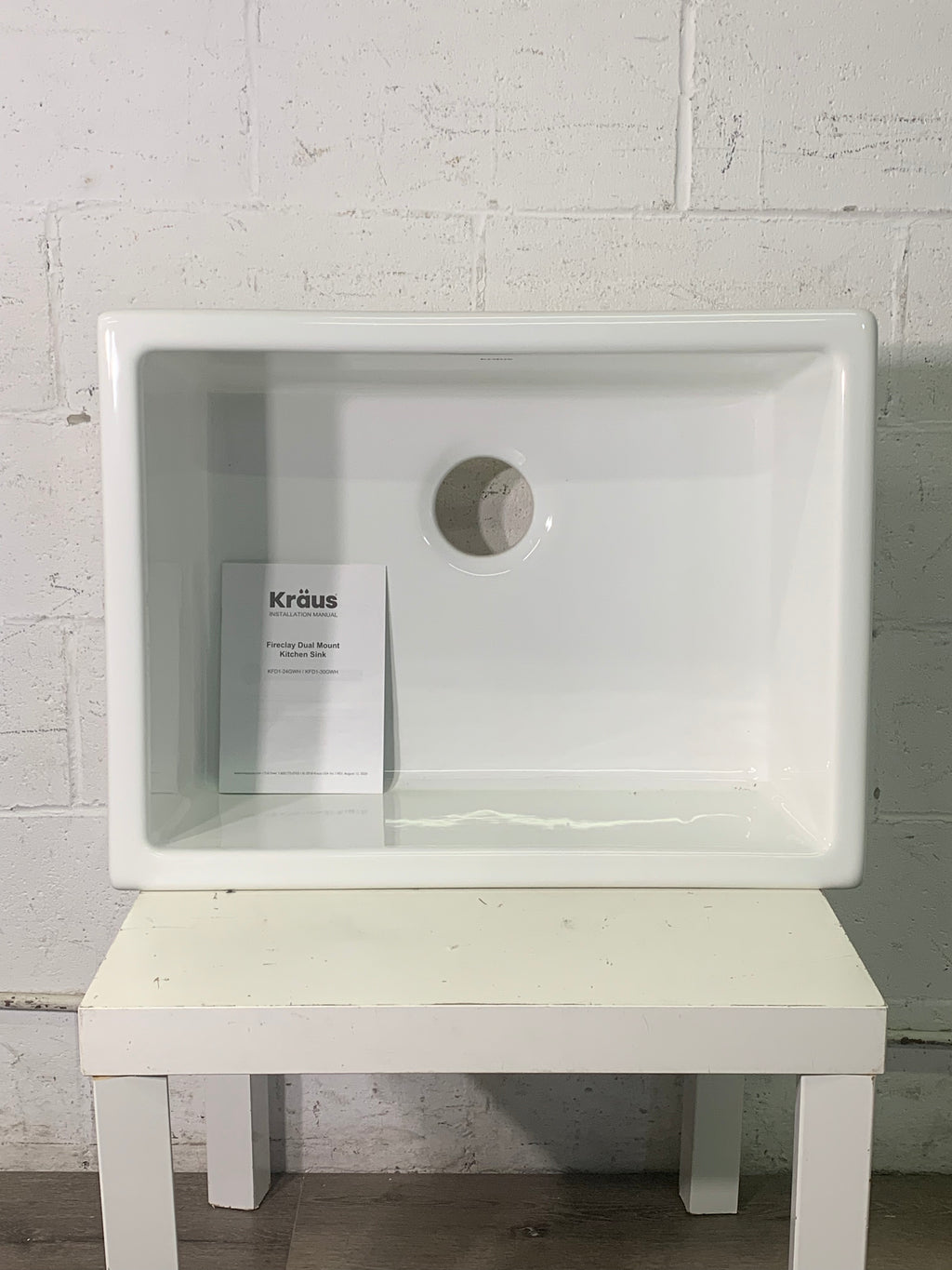 Kraus Fireclay Dual Mount Kitchen Sink
