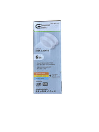 Commercial Electric 2-Pack 6 Inches Disk Lights
