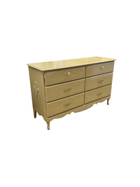 French Provincial Style 6 Drawer Dresser