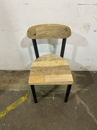 Boomerang Driftwood Black Finish Chair