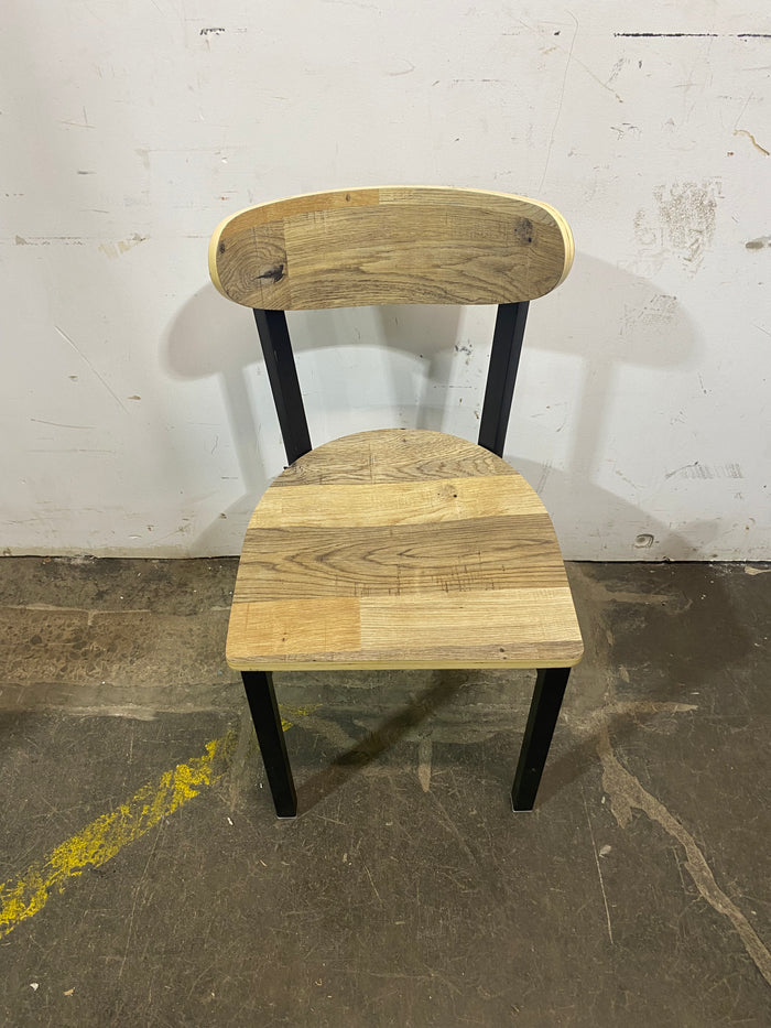 Boomerang Driftwood Black Finish Chair