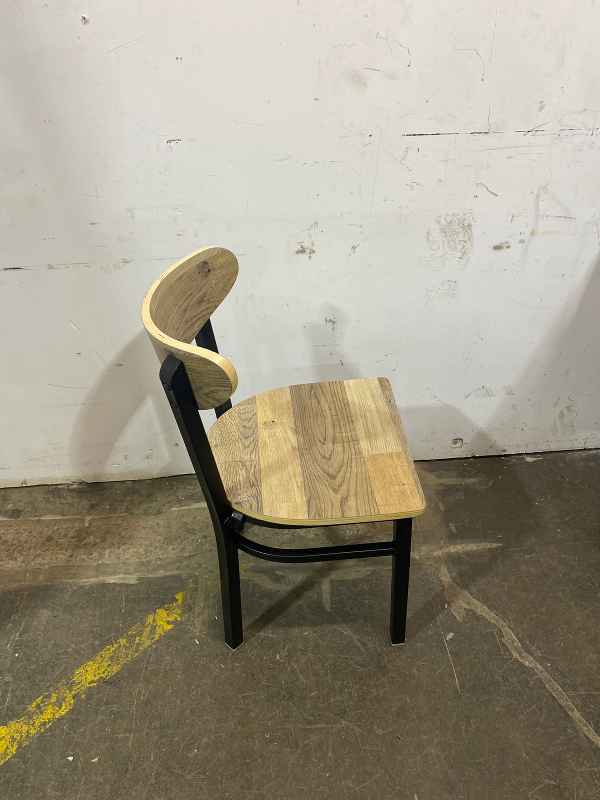 Boomerang Driftwood Black Finish Chair
