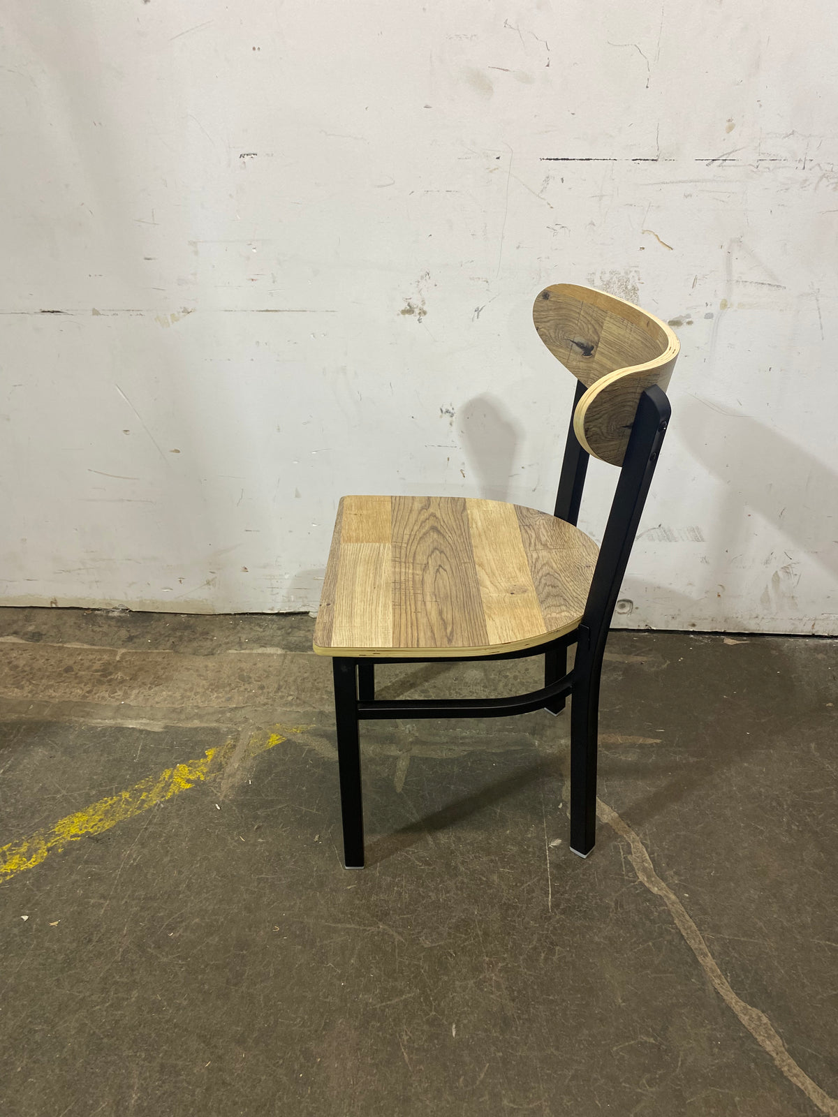 Boomerang Driftwood Black Finish Chair