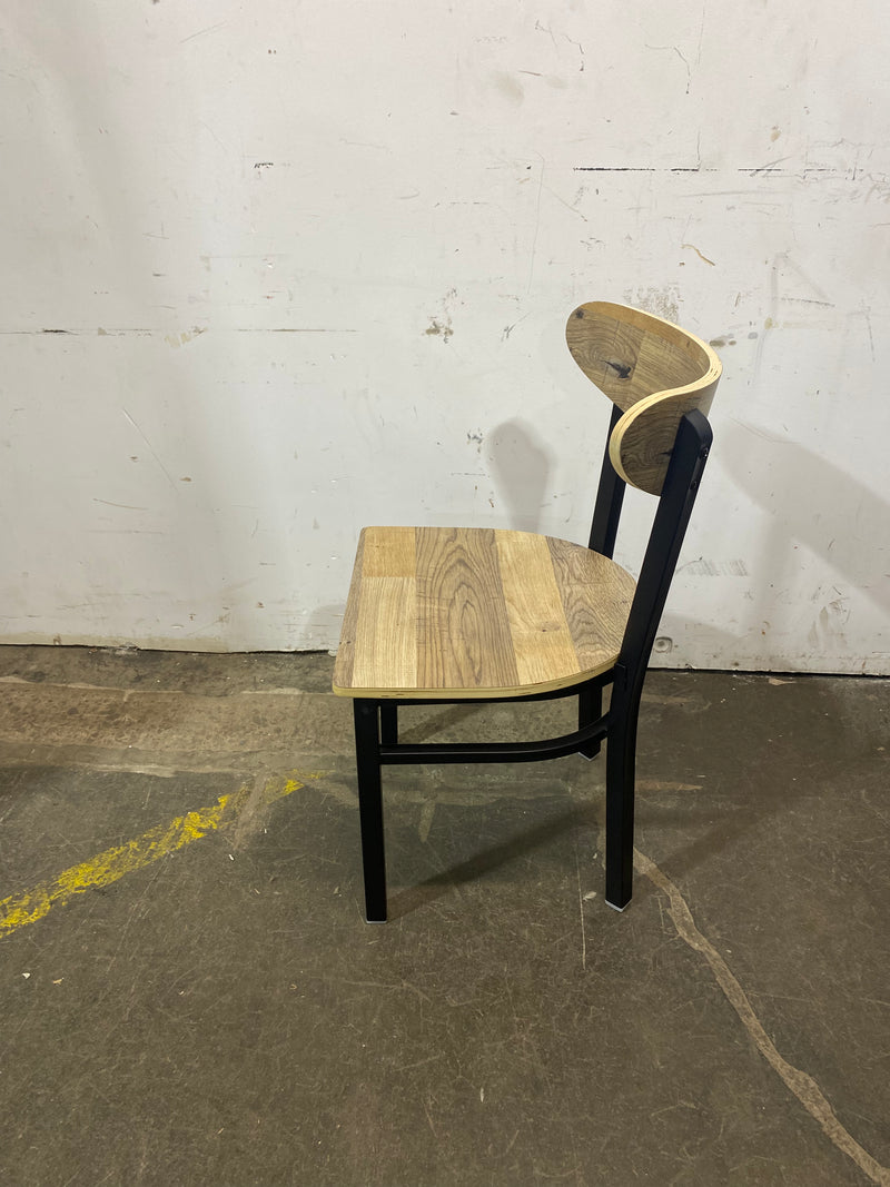 Boomerang Driftwood Black Finish Chair