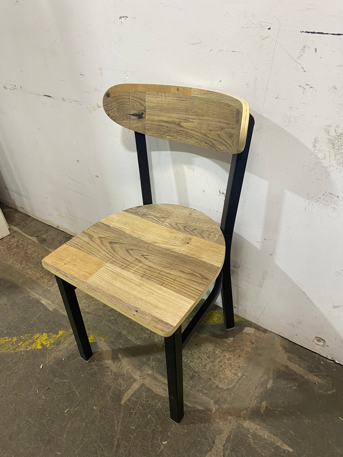 Boomerang Driftwood Black Finish Chair