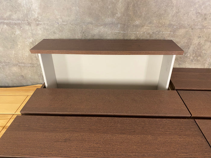Ikea Malm Black - Brown 6 Drawer Dresser with Mirror