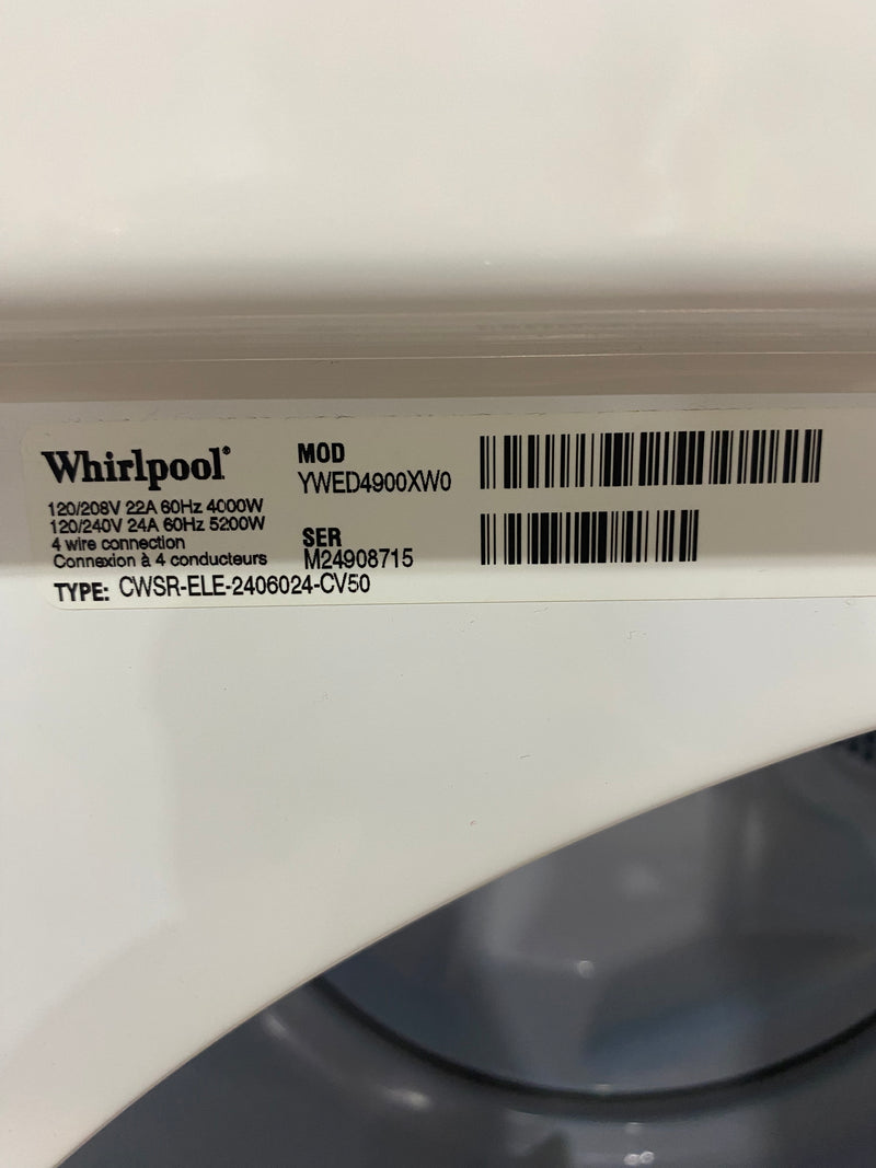 Whirlpool Dryer-YWED 4900XWO