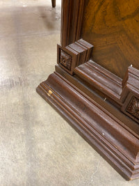 Maple Brown Octagonal Curio Cabinet