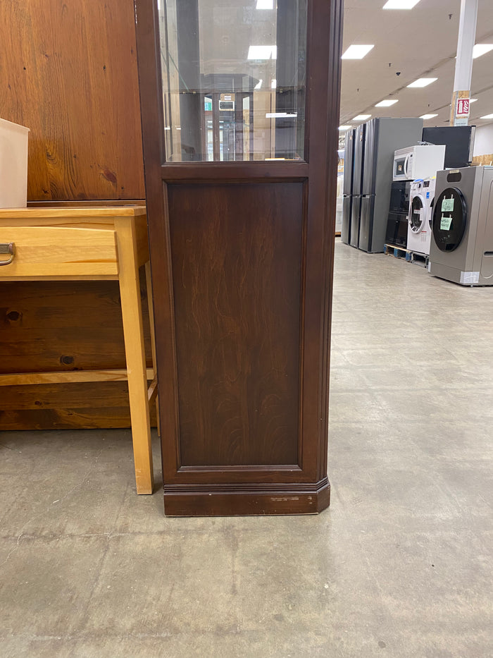Brown Freestanding China Cabinet with Ample Storage