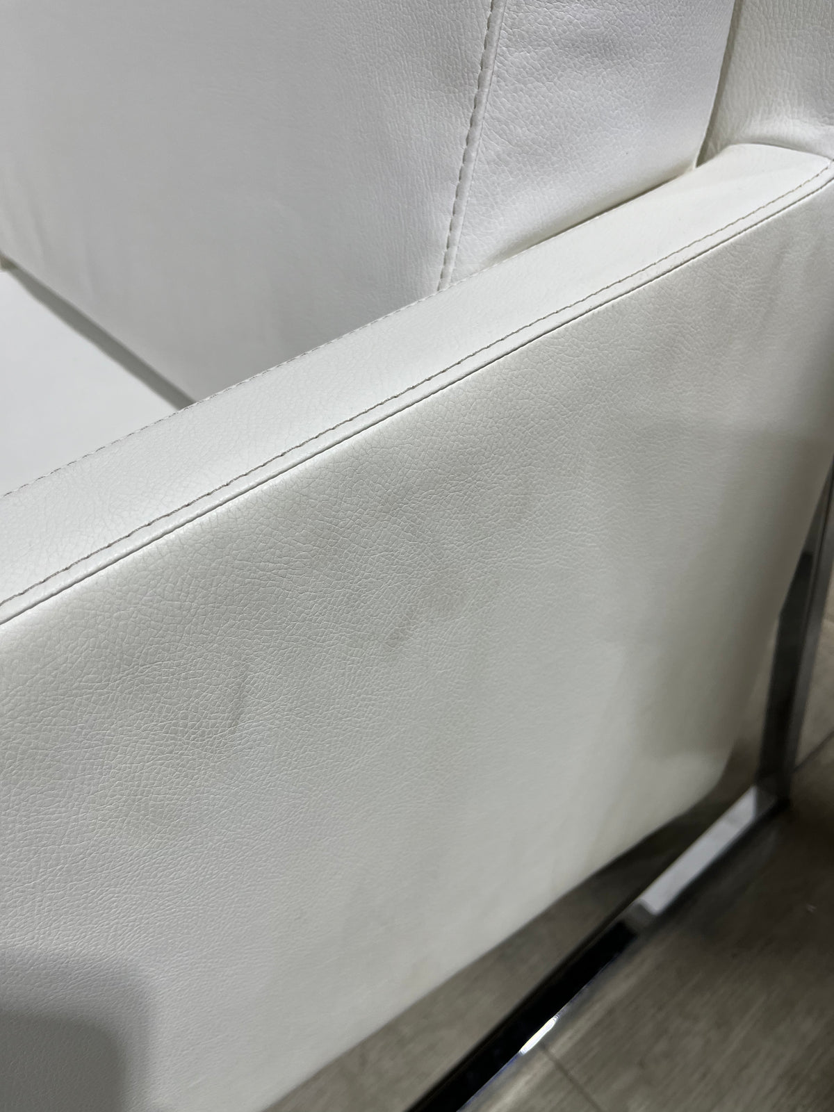 White Nova Metal Armchair by SoHoConcept