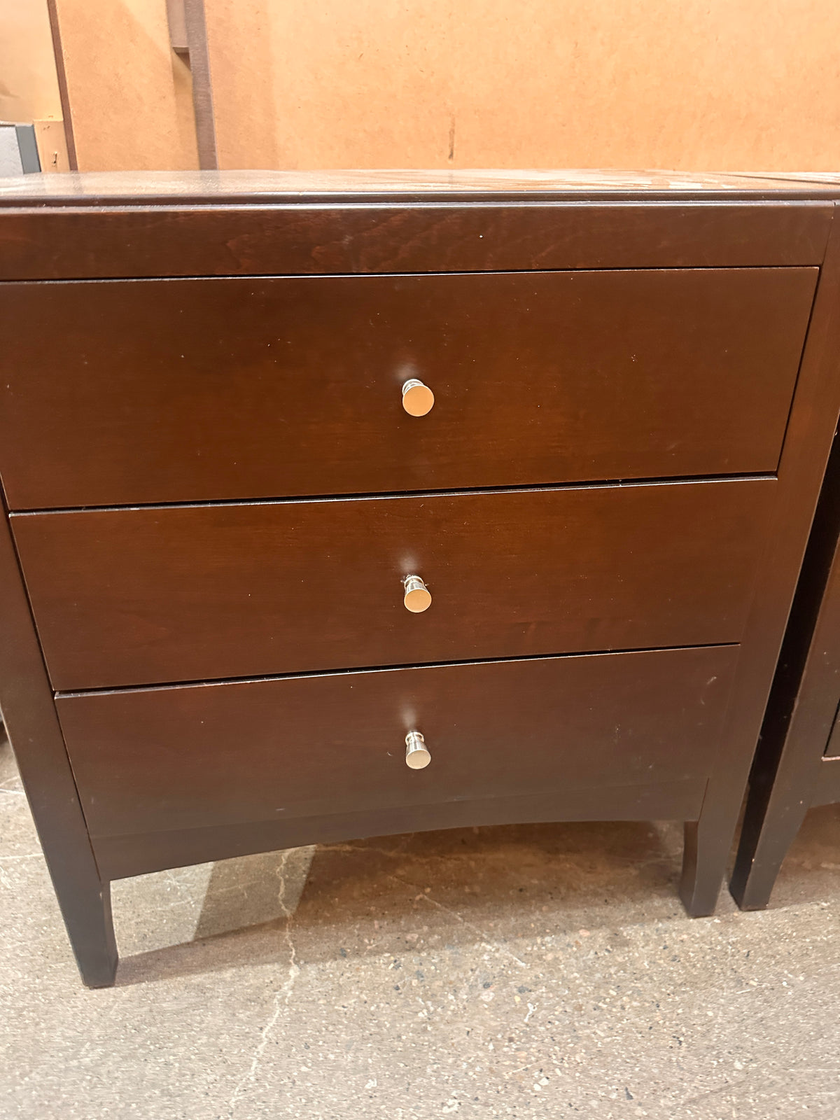 Dark Brown End Tables ( Set of Two )