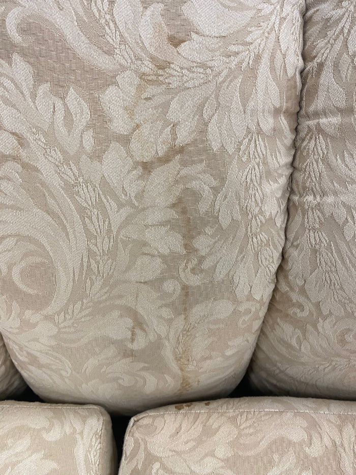Beige Traditional Style Floral Sofa