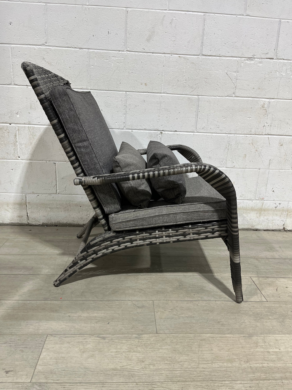 Grey Outsunny Wicker Patio Chair
