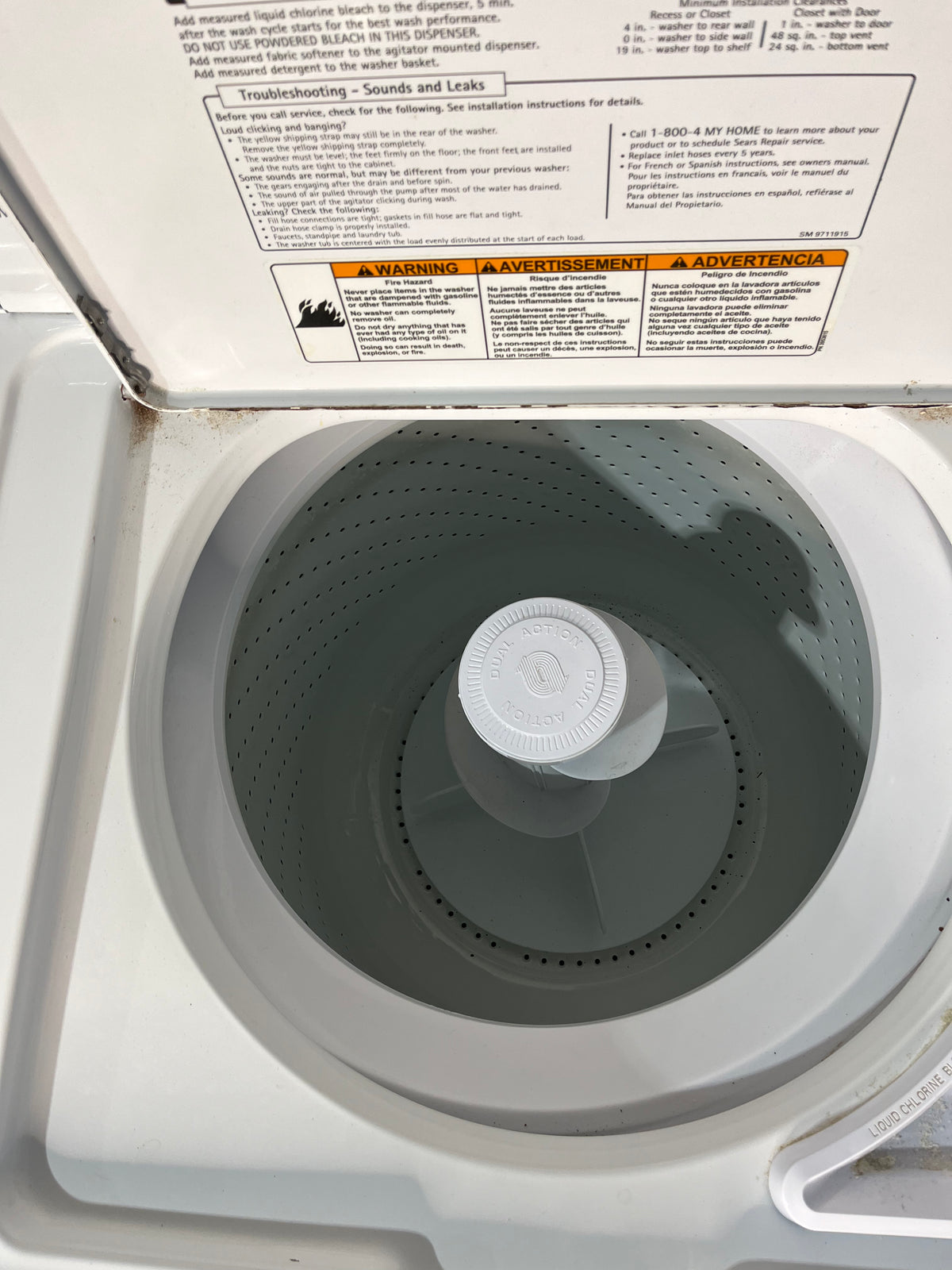 Kenmore 400 Series Top Load Washer