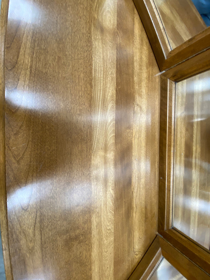 Brown Dresser and Matching Folding Mirror