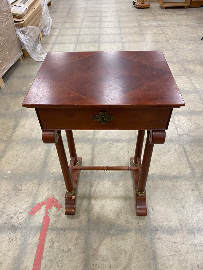 Single Drawer with Decorative Keyhole End Table