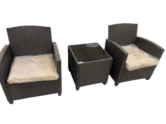 3-Piece Patio Furniture Set W/Coffee Table