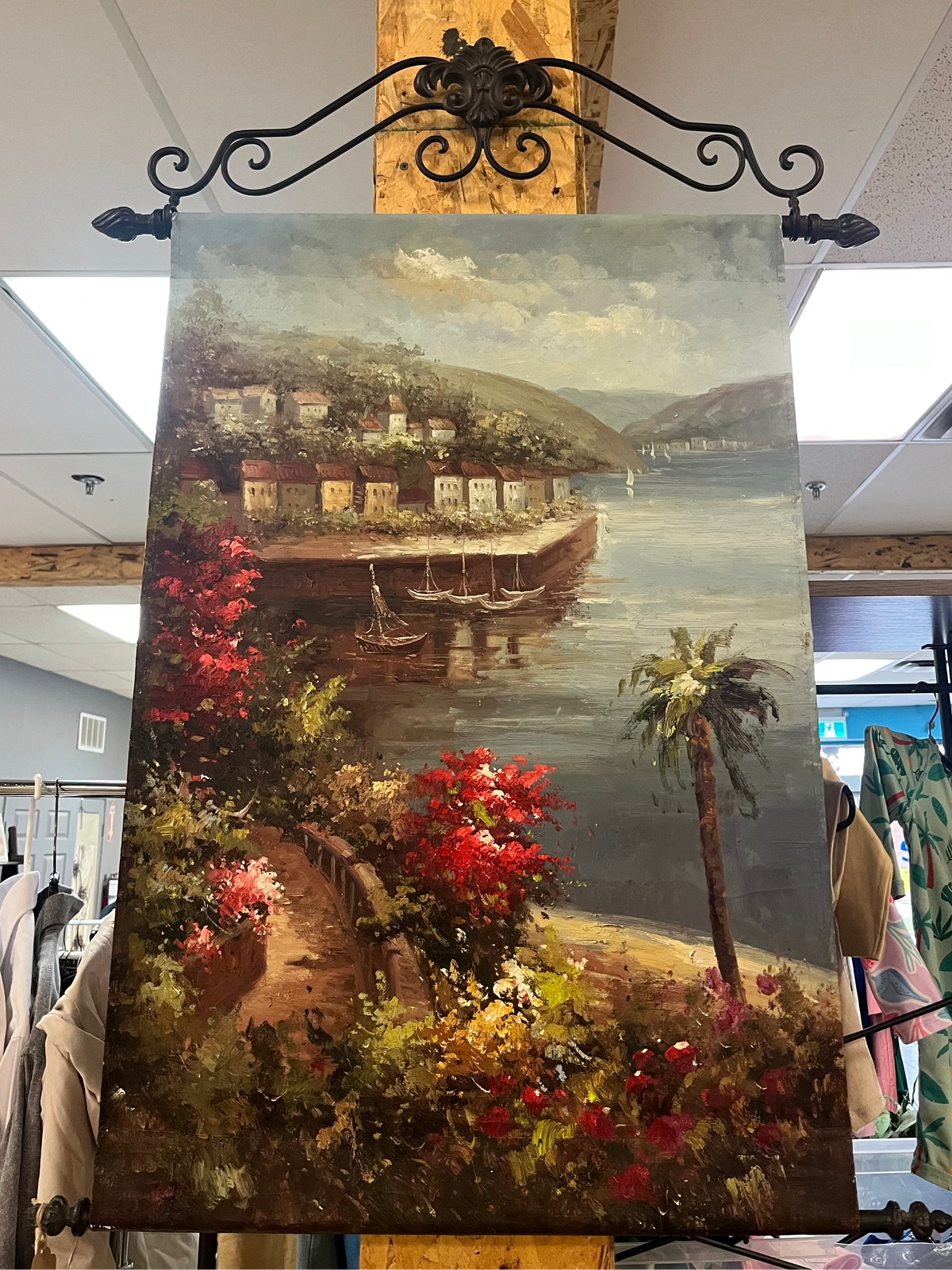 Water Scenery 24"x34" Oil Painting