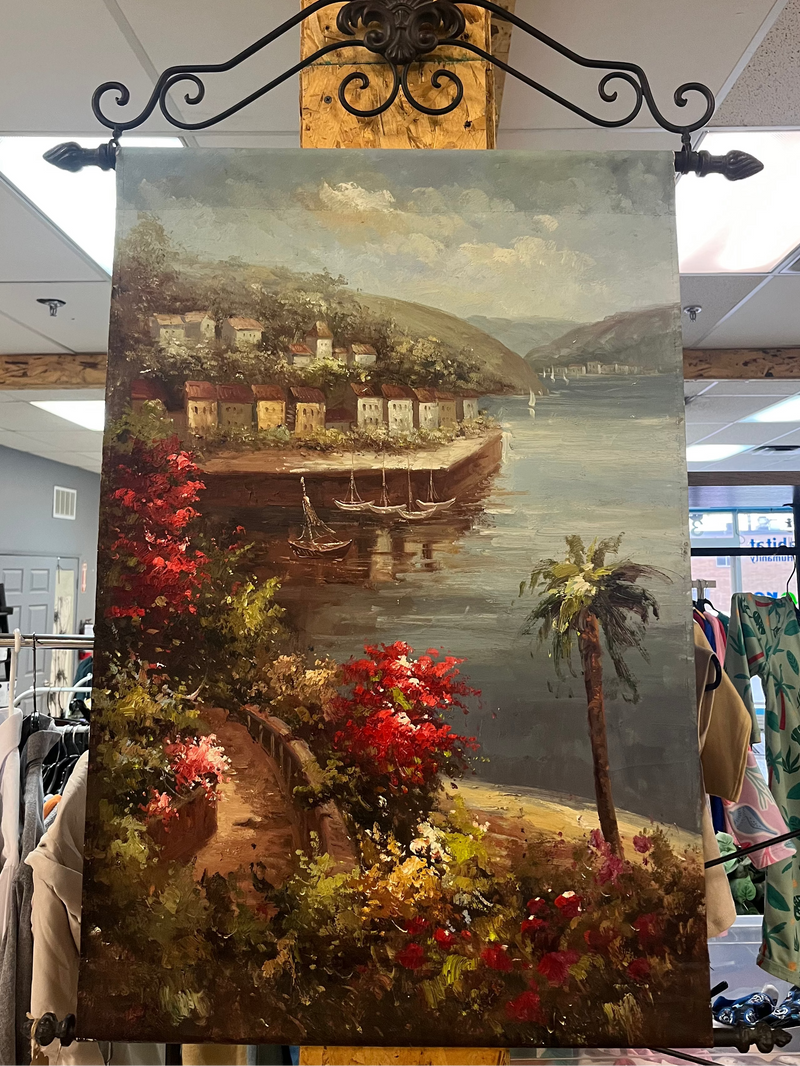 Water Scenery 24"x34" Oil Painting