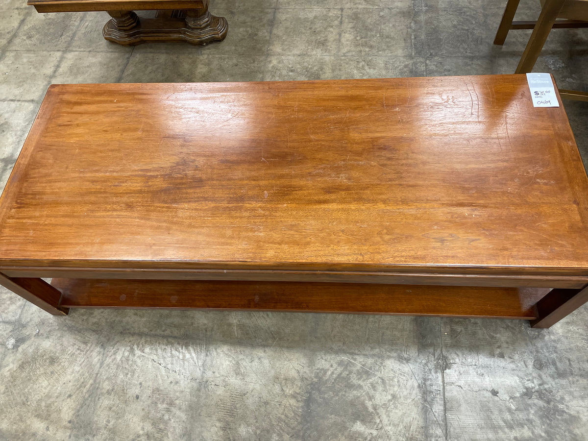 Solid Wood Rectangle Coffee Table