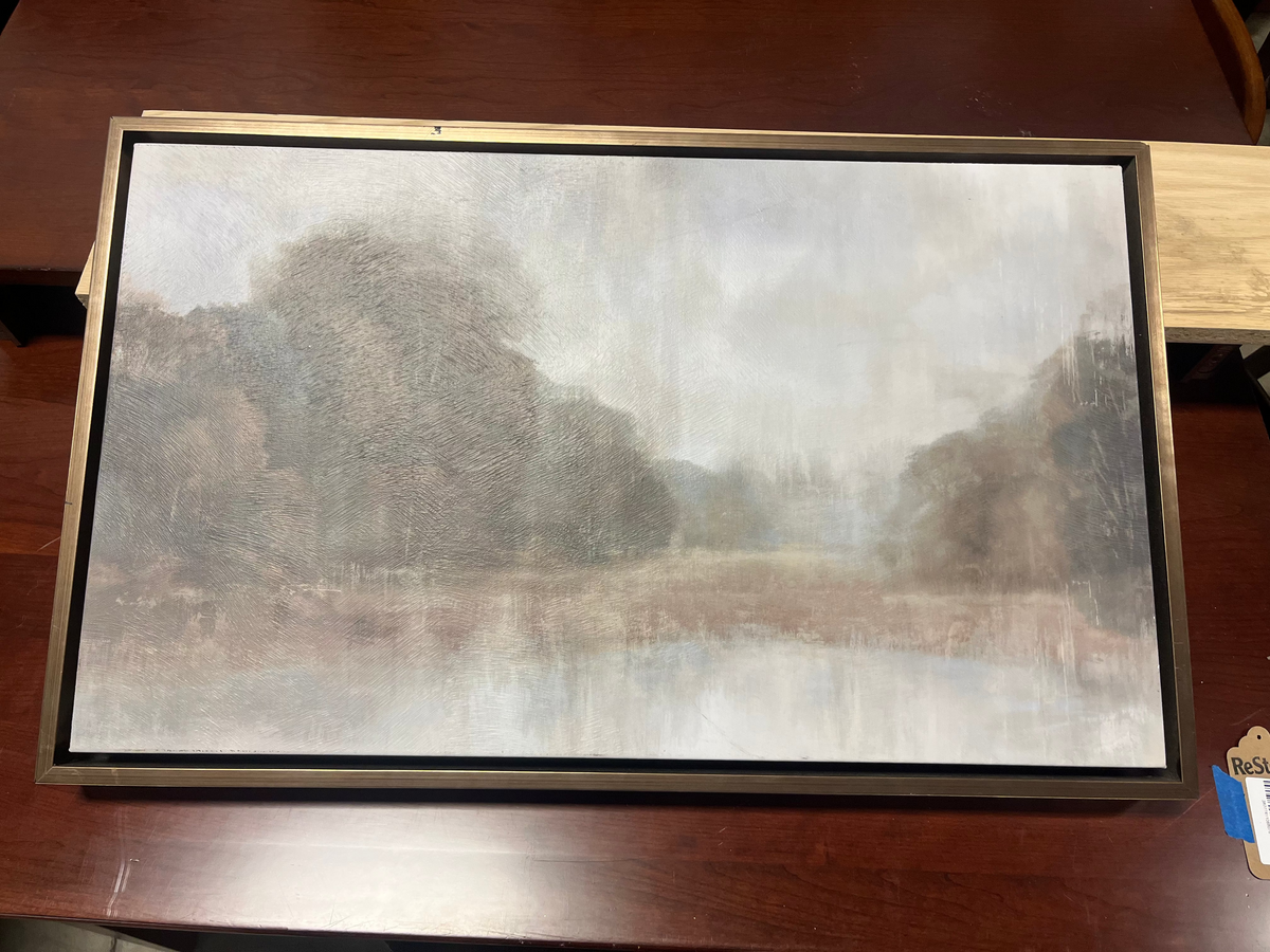 Foggy day 28"x17" painting