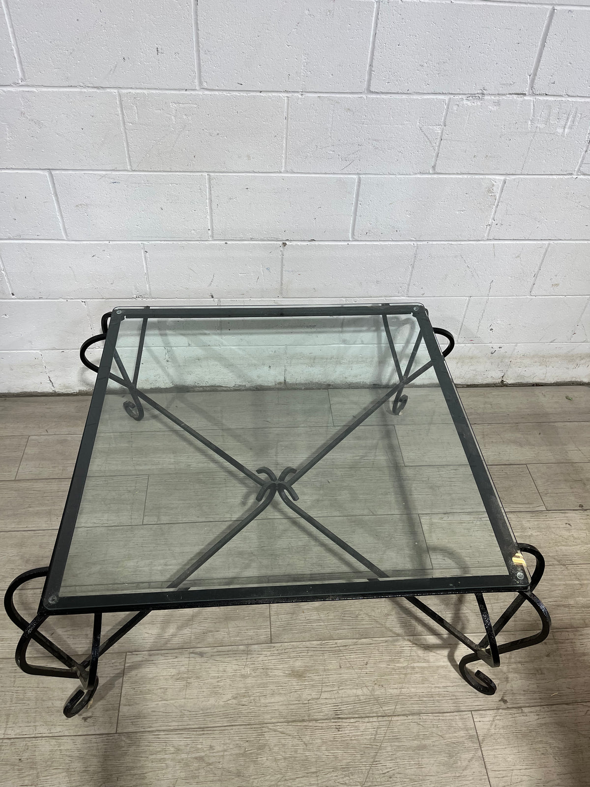 Square Glass Patio Table