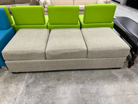 Three - Piece Modular Fabric Ottoman