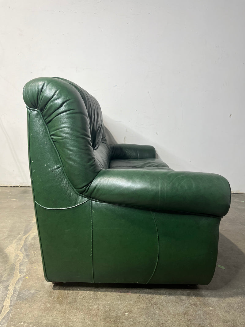 Green Leather Couch