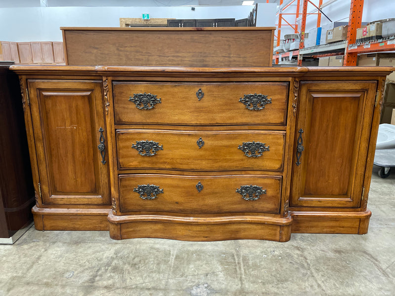 Wooden Buffet With 3 Drawers