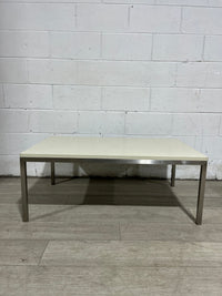 Beige Cultured Marble Coffee Table