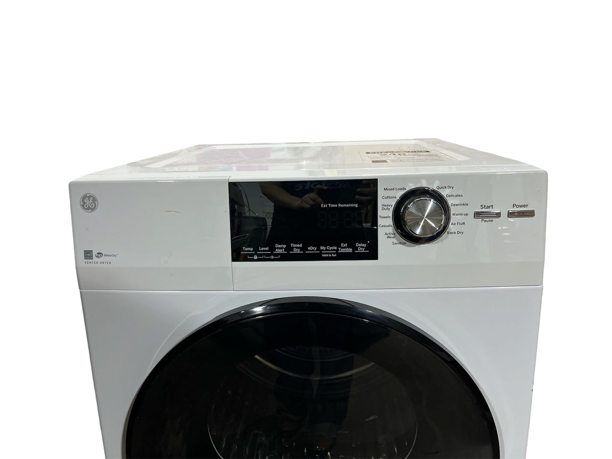 GE Front Load Electric Dryer in White