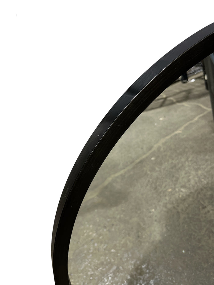 29" Round Mirror With Black Frame