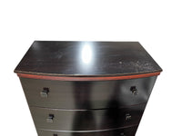 Espresso Dark Brown Tone 5 Drawer Tall Boy