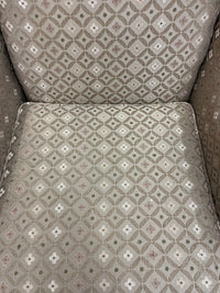 Traditional Wingback Accent w/ Queen Anne Legs in Earthy Tones