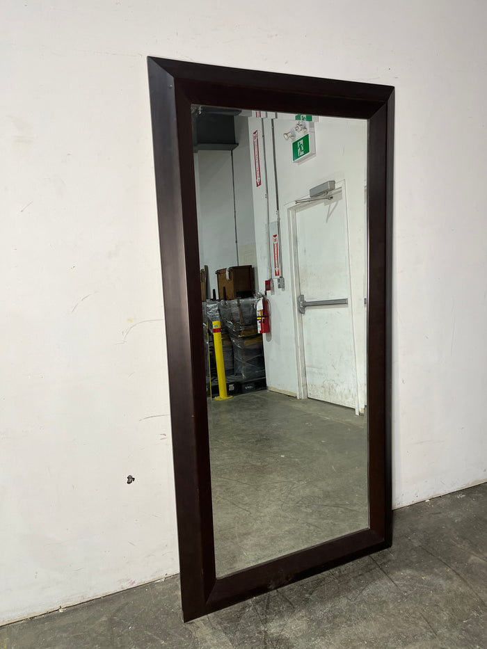Brown Framed Large Mirror