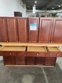 Espresso-Dark Brown Galley Kitchen Cabinet Set