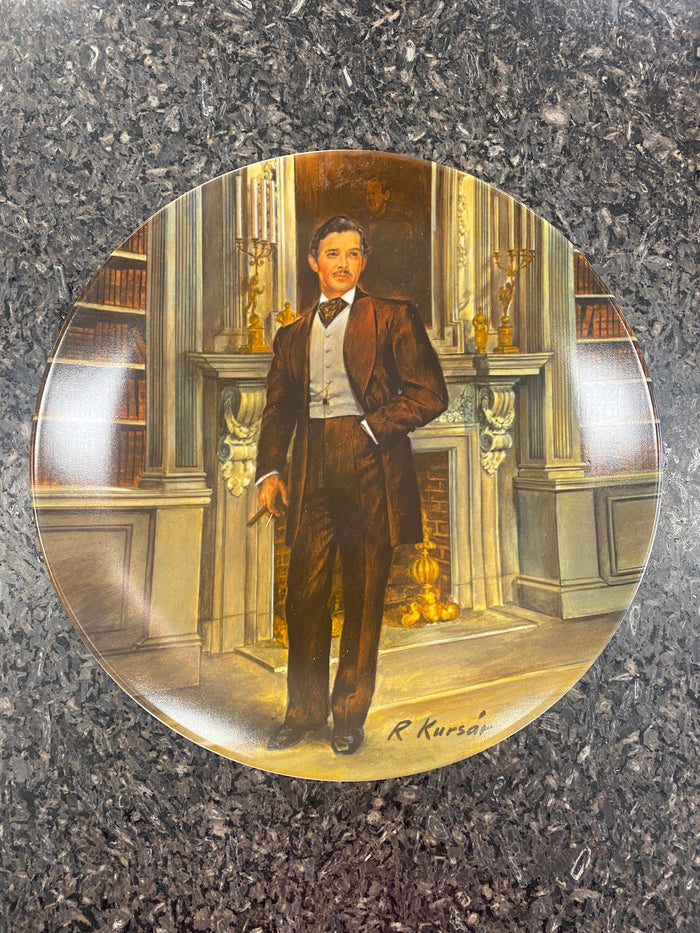 "Rhett' the forth issue of Gone with the Wind Collector's Plate by Raymond Kursar