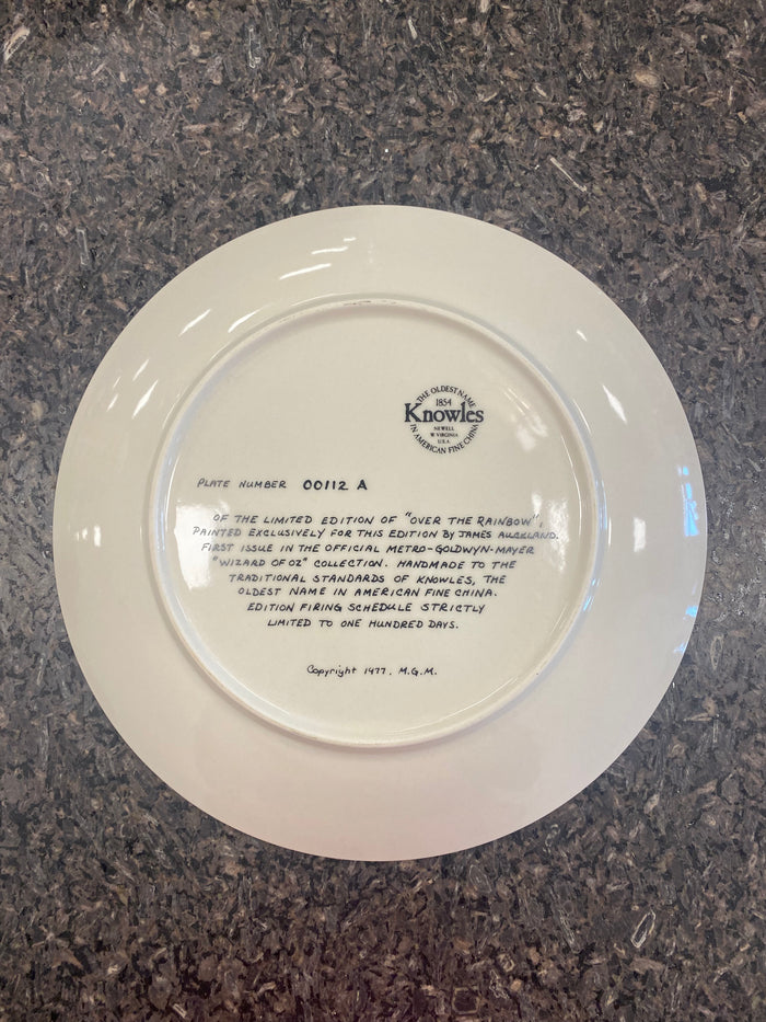 Limited Edition "Over the Rainbow" Collector's Plate by James Auckland