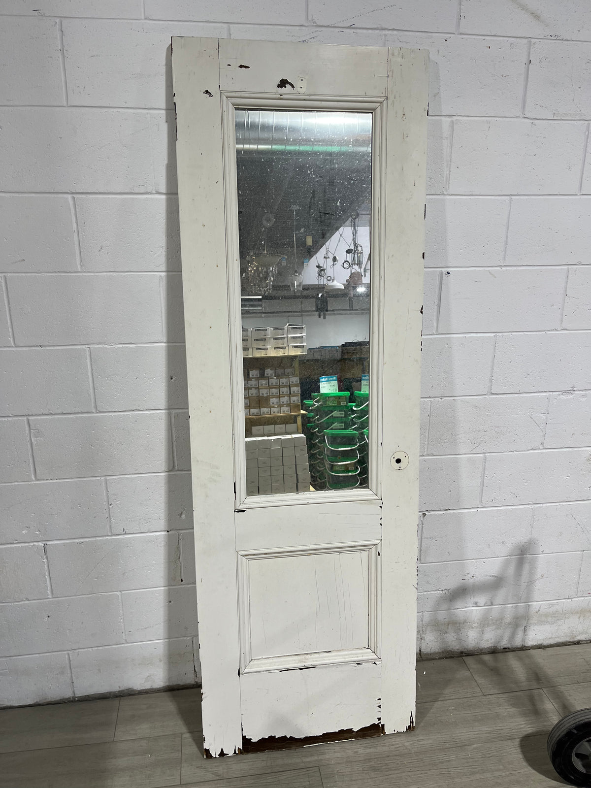 26" x 78.25" White door with Mirror