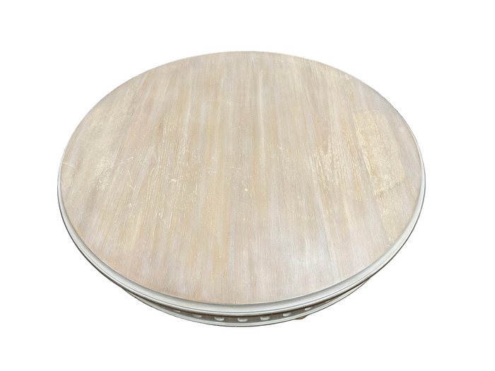 Neoclassical Round Pedestal Accent Table