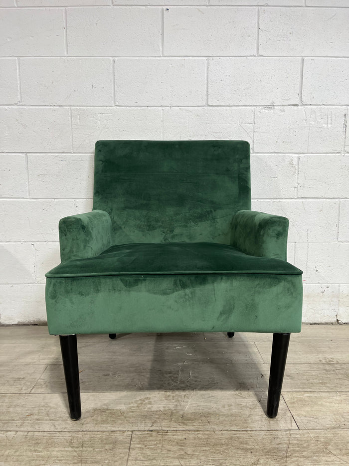 Emerald Green Velvet Armchair