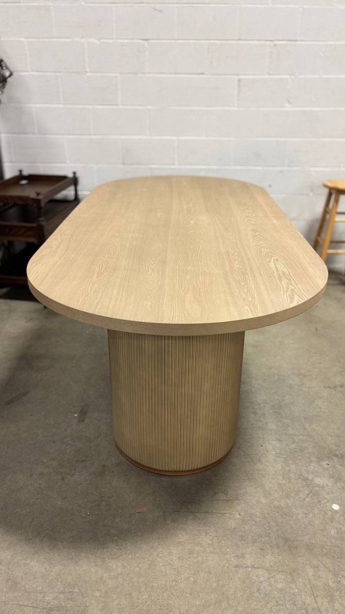 88" Oval Wood Table
