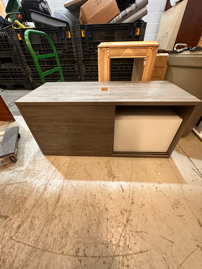 Light gray entertainment unit