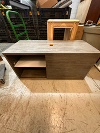 Light gray entertainment unit