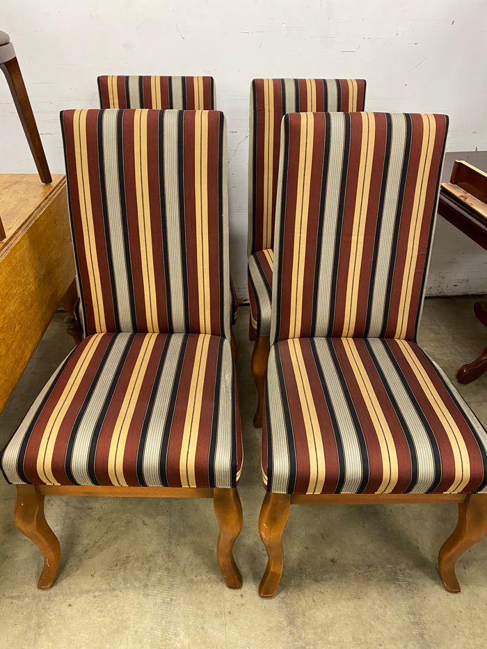 Set of 4 Striped Chair