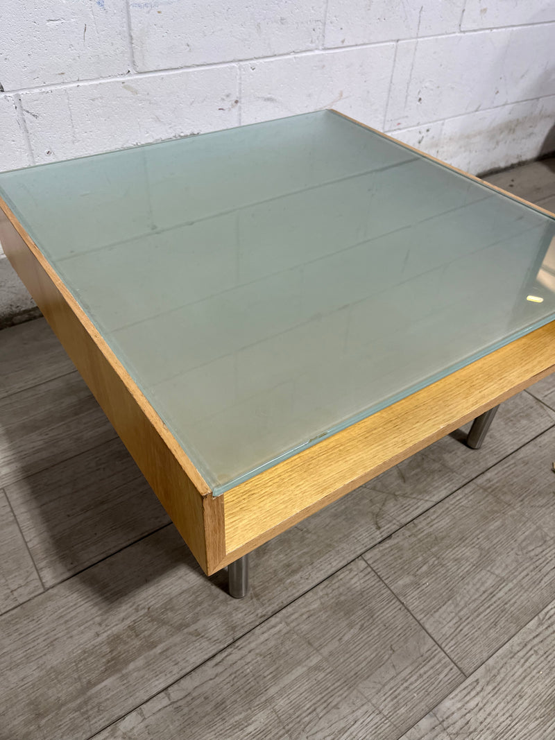Small Glass Top Cocktail Table