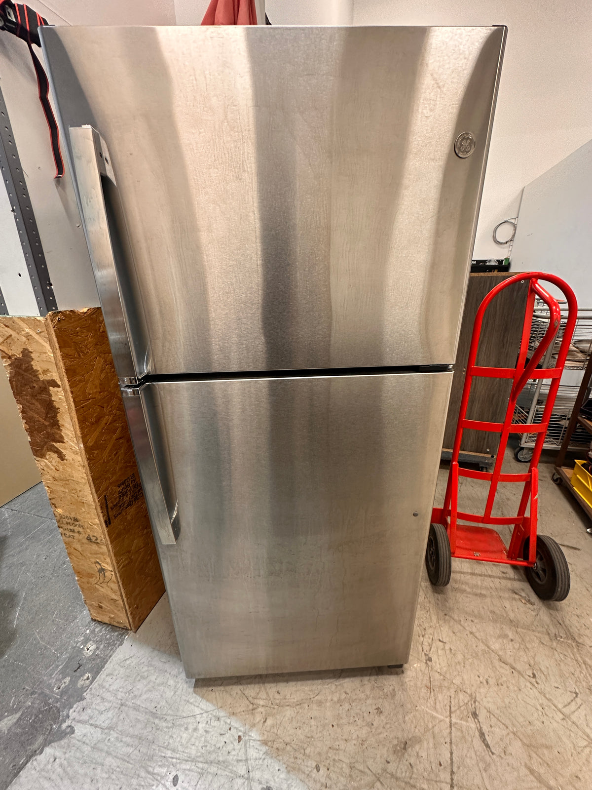 GE Stainless Fridge & Freezer