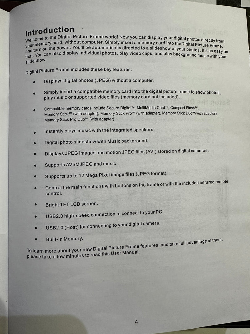 7” Digital Photo Frame